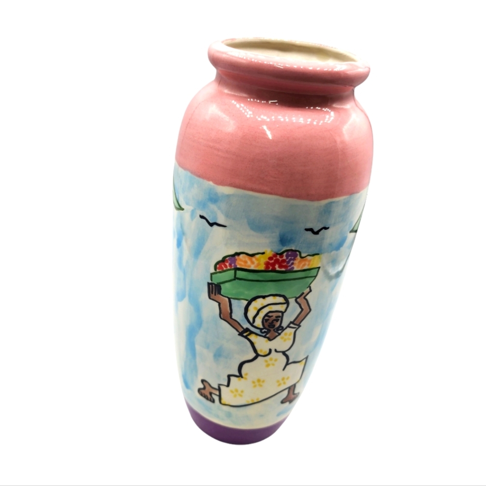 Jessica's Tileworks‎ Bahamas Ceramic Vase